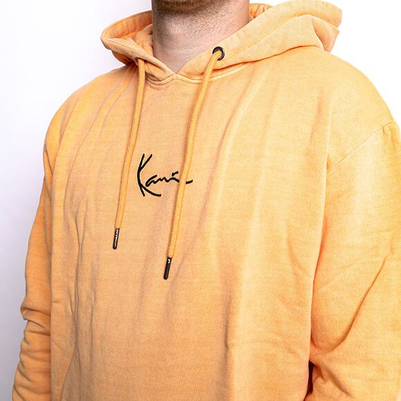 Karl Kani 6028802 KK Small Signature Washed Hoodie Light Orange KM214-075-1 Hoody