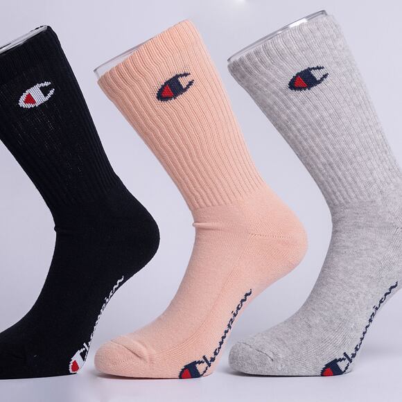 Champion 3pk Crew Socks SFP/LOXGM/NBK