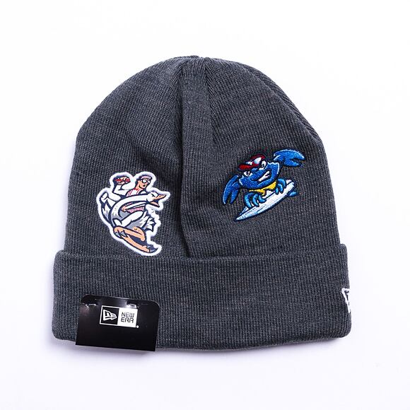 New Era Multi Patch Cuff Beanie JERBLU Heather Grey