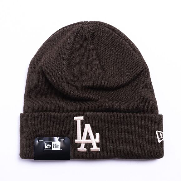 New Era MLB League Essential Cuff Beanie Los Angeles Dodgers Brown / Stone