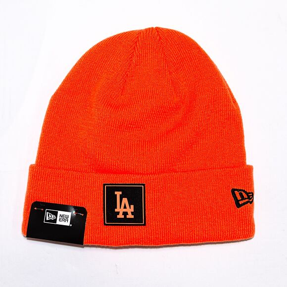 New Era MLB Neon Team Cuff Beanie Los Angeles Dodgers Neon Orange