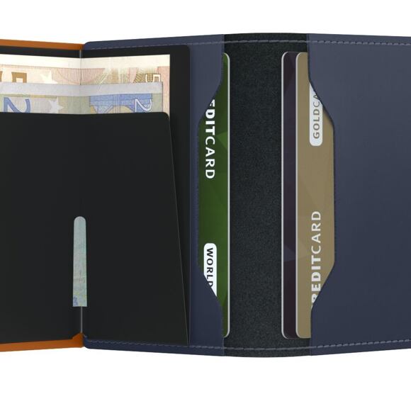 Peněženka Secrid Twinwallet Matte Night Blue & Orange