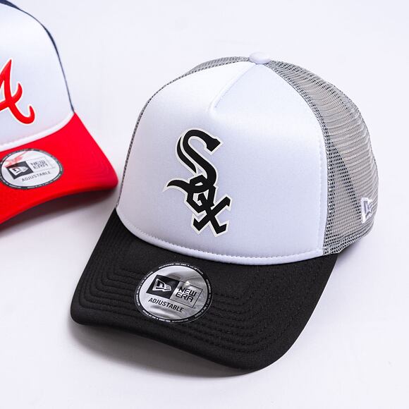 Kšiltovka New Era 9FORTY A-Frame Trucker MLB Logo Trucker Chicago White Sox - Black / Graphite