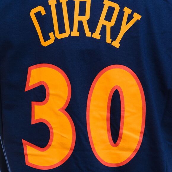 Mitchell & Ness Name & Number tee Golden State Warriors Stephen Curry Navy