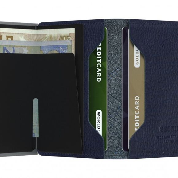 Peněženka Secrid Slimwallet Stitch Linea - Navy