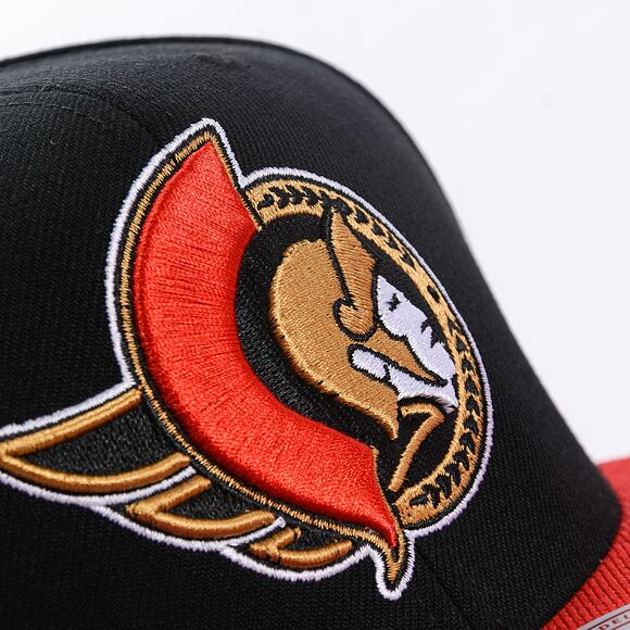 Kšiltovka Mitchell & Ness - Team 2 Tone 2.0 Snapback - Ottawa Senators - Black/Red