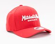 Mitchell & Ness Pinscript Redline Snapback Branded Scarlet / White Cap