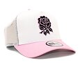 Kšiltovka New Era 9FORTY A-Frame Trucker Seasonal Color RFU Fondant Pink / White