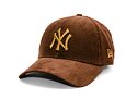 Kšiltovka New Era - MLB 2Tone Cord 9FORTY - NY Yankees - Walnut / Stone