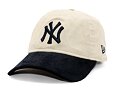 Kšiltovka New Era - MLB Cord 9TWENTY - NY Yankees - Cream / Navy