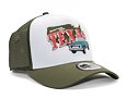 New Era 9FORTY A-Frame Trucker US State Wordmark New Olive Cap