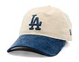 Kšiltovka New Era - MLB Distressed 9TWENTY - LA Dodgers - Cream / Dark Royal