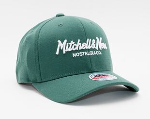 Mitchell & Ness Pinscript Redline Snapback Branded Dark Green Cap