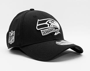 New Era 39THIRTY NFL22 Sideline Seattle Seahawks Black / White Cap