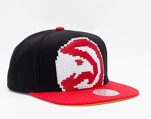 Mitchell & Ness 8 BIT XL SNAPBACK ATLANTA HAWKS Black Cap