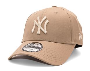 Kšiltovka New Era - 9FORTY League Essential - NY Yankees - Camel / Stone