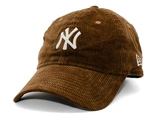 Kšiltovka New Era - MLB Premium Cord 9TWENTY - NY Yankees - Walnut