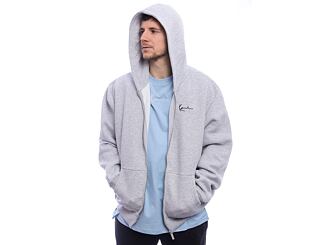 Mikina Karl Kani Chest Signature Essential Os Zip Hoodie ash grey