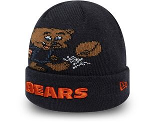 New Era Chicago Bears Infant Mascot Cuff Knit Night Shift Navy Kids Beanie