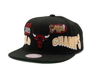 Kšiltovka Mitchell & Ness World Champs Snapback NBA Chicago Bulls Black
