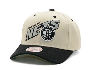 Kšiltovka NBA Retro Type Pro Snapback Brooklyn Nets Off White