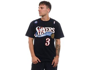 Mitchell & Ness Name & Number tee Philadelphia 76Ers Allen Iverson Black