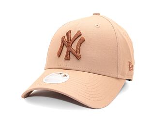 Dámská Kšiltovka New Era - 9FORTY Womens MLB Metallic - NY Yankees - Beige