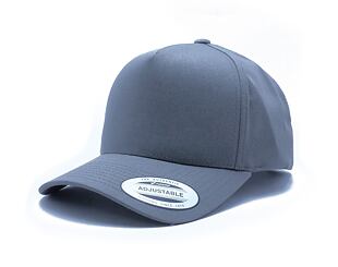 Kšiltovka Yupoong 5-Panel Curved Classic Snapback grey