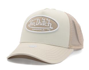 Kšiltovka Von Dutch - Trucker Boston - Caps - Cot Twill - Cream/ Beige