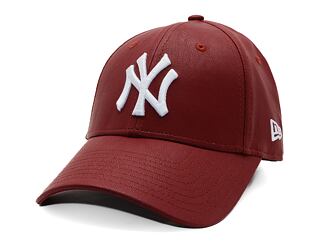 Dámská Kšiltovka New Era - MLB Crinkled PU 9FORTY - NY Yankees - Burgundy