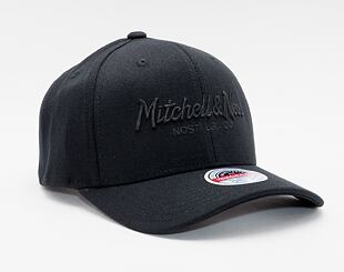 Mitchell & Ness Pinscript Redline Snapback Branded Black / Black Cap