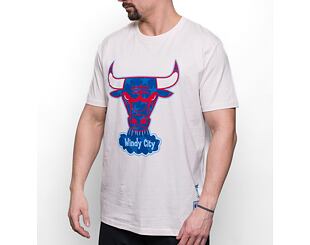 Mitchell & Ness NBA Americana Tee Chicago Bulls Cream T-Shirt
