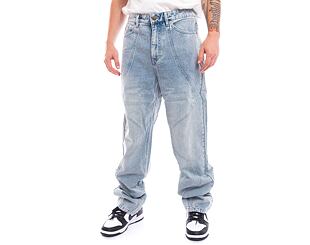 Džíny Karl Kani OG Wavy Baggy Workwear Denim bleached blue