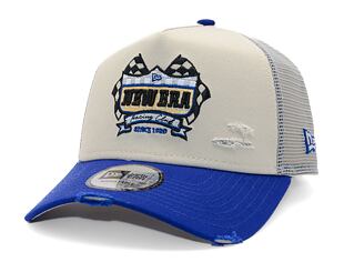 Kšiltovka New Era - Motosport 9FORTY Trucker - Cream / Light Royal