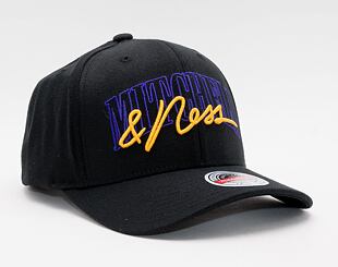 Mitchell & Ness Branded Zone Redline Stretch Snapback Purple/Yellow Cap