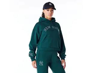 Dámská Mikina New Era - Diamante Hoody - NY Yankees - Dark Green