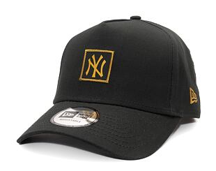 Kšiltovka New Era - 9FORTY A-Frame MLB Metallic Patch - NY Yankees - Black / Gold