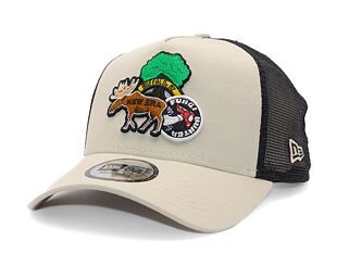 Kšiltovka New Era - Outdoor Patch 9FORTY Trucker - Stone