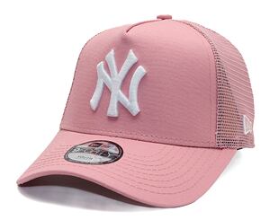 Dětská Kšiltovka New Era - MLB Essential 9FORTY Trucker - NY Yankees - Pink / White