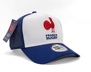 Kšiltovka New Era - 9FORTY Trucker Essential - French Federation Of Rugby - White