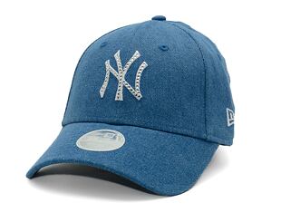 Dámská kšiltovka New Era - 9FORTY Diamante Denim - NY Yankees - Light Navy