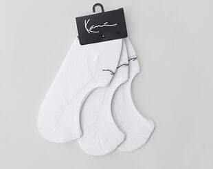 Ponožky Karl Kani Signature Invisible Socks 3 Pack white