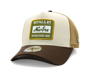 Kšiltovka New Era - Buffalo Patch Canvas 9FORTY Trucker - Stone / Brown