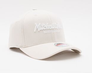 Mitchell & Ness Pinscript Redline Snapback Branded Khaki Cap