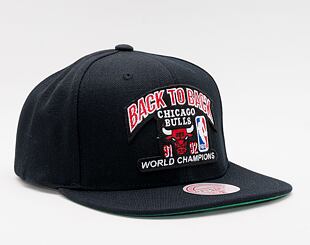 Mitchell & Ness 91/92 Back 2 Back Champs Snapback HWC Chicago Bulls Black Cap