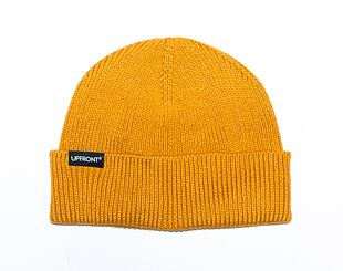 UPFRONT PATCH Rib Beanie Yellow