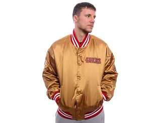 Bunda New Era - NFL Satin Bomber - San Francisco 49ers - BRZ / Scarlet