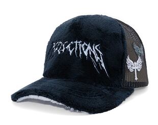 Kšiltovka Reflection Luxury Fuzzy Trucker - Black Midnight Contrast