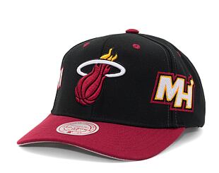 Kšiltovka Mitchell & Ness Overbite Pro Snapback Miami Heat Black