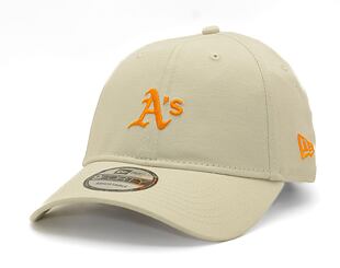 Kšiltovka New Era - 9FORTY Summer Washed - Oakland Athletics - Off White / Orange